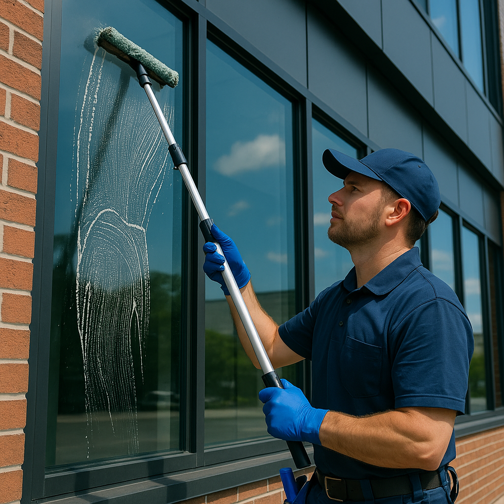 Lavage vitres commercial – Sherbrooke